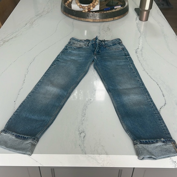 Zara slim folded fit jeans New - Picture 1 of 7